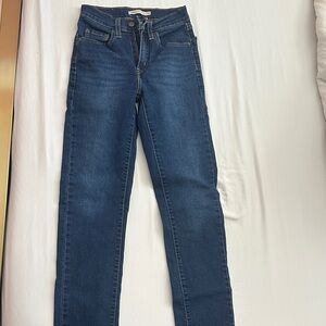 Levi's Dark Blue Straight Leg Women's Jeans